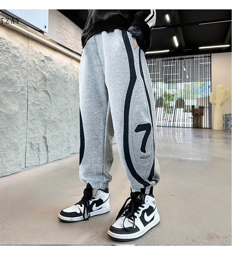 Teen Boys’ Spring Autumn School Trousers