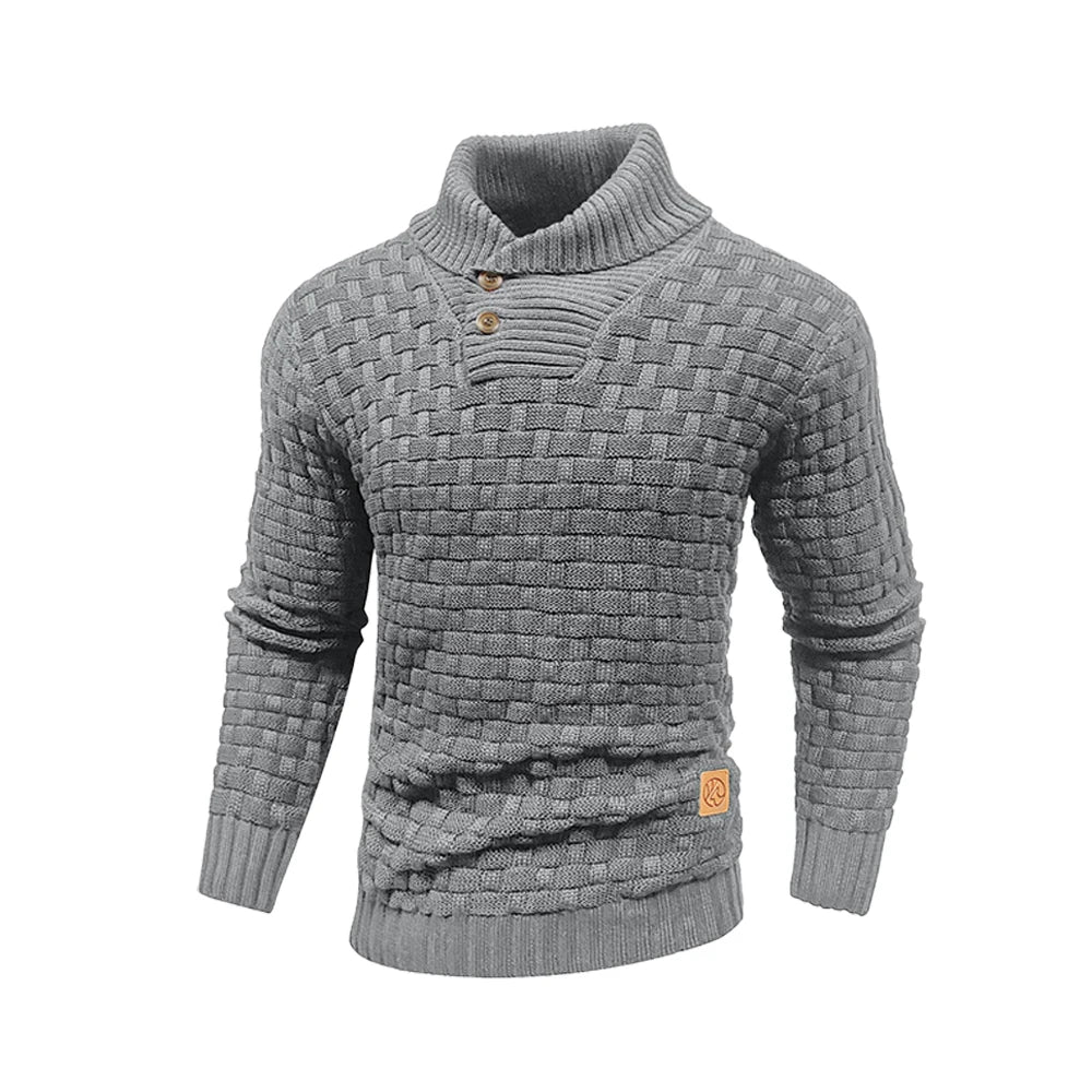 Sweater Winter Knitted Crew Neck Warm