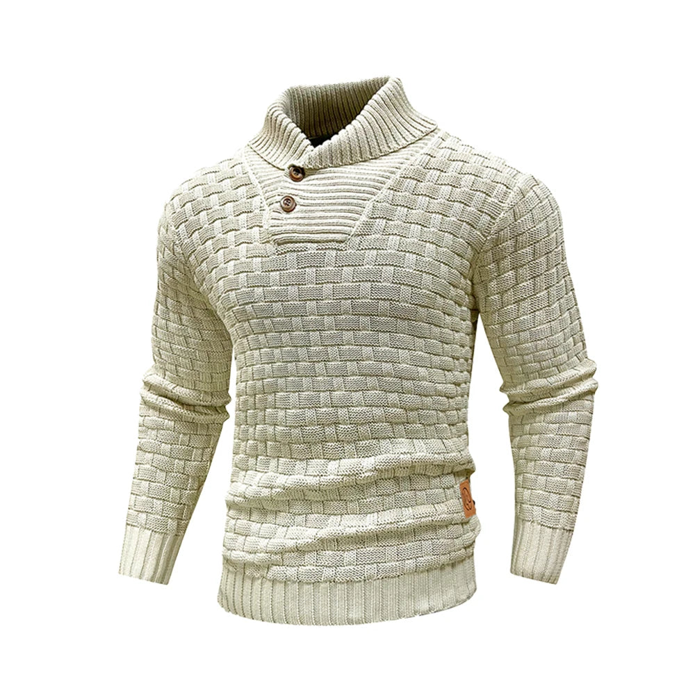 Sweater Winter Knitted Crew Neck Warm