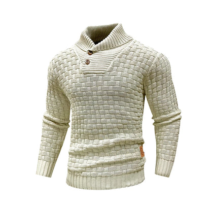 Sweater Winter Knitted Crew Neck Warm