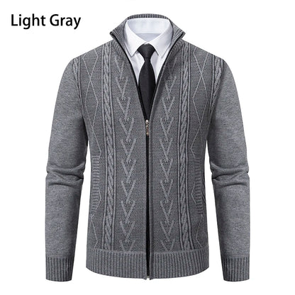 Men’s Warm Cashmere Knitted Sweater Coat