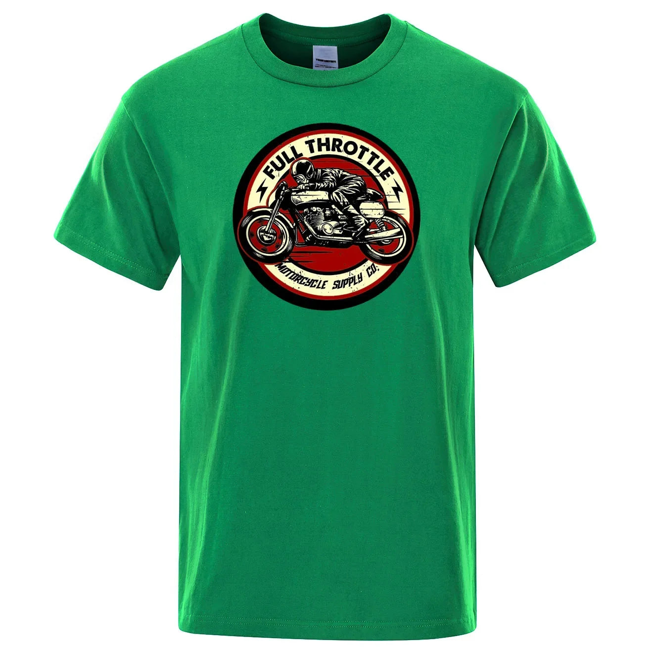 Rockabilly Motorcycle Rider Graphic Summer Shirt