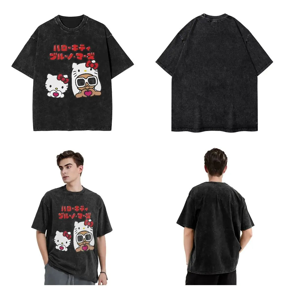 Hello Kitty Bruno Mars Cotton Shirt