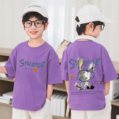 Boys Streetwear fashion Print Cartoon
