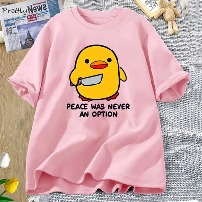 Peace Was Never Funny Goose Tee