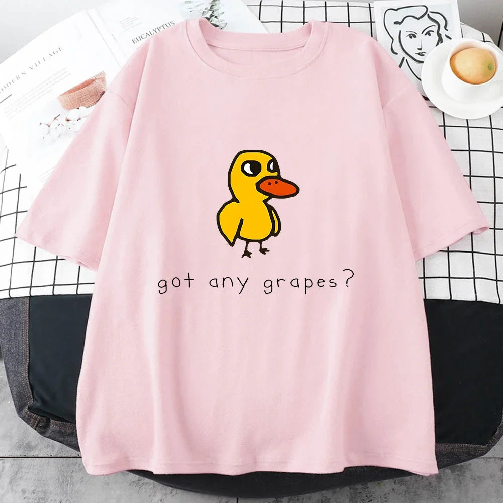 Duck Song Got Grapes Funny T-shirt Junior