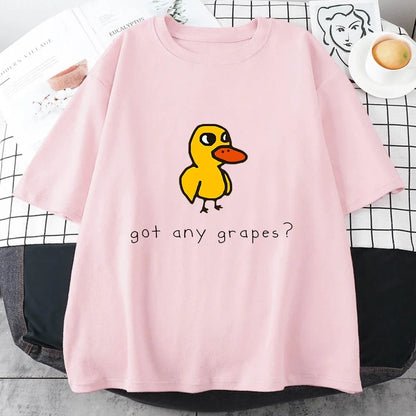 Duck Song Got Grapes Funny T-shirt Junior