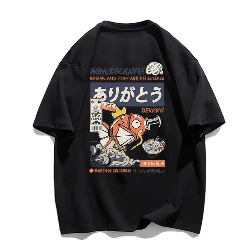 Cartoon Comic Loose Fit Cotton Women's T-shirt