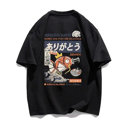 Cartoon Comic Loose Fit Cotton Women's T-shirt