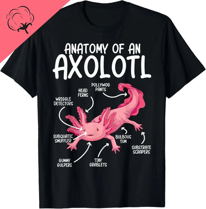 The World Kawaii Types of Axolotl Fish Amphibian T-Shirt