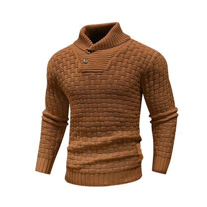 Sweater Winter Knitted Crew Neck Warm