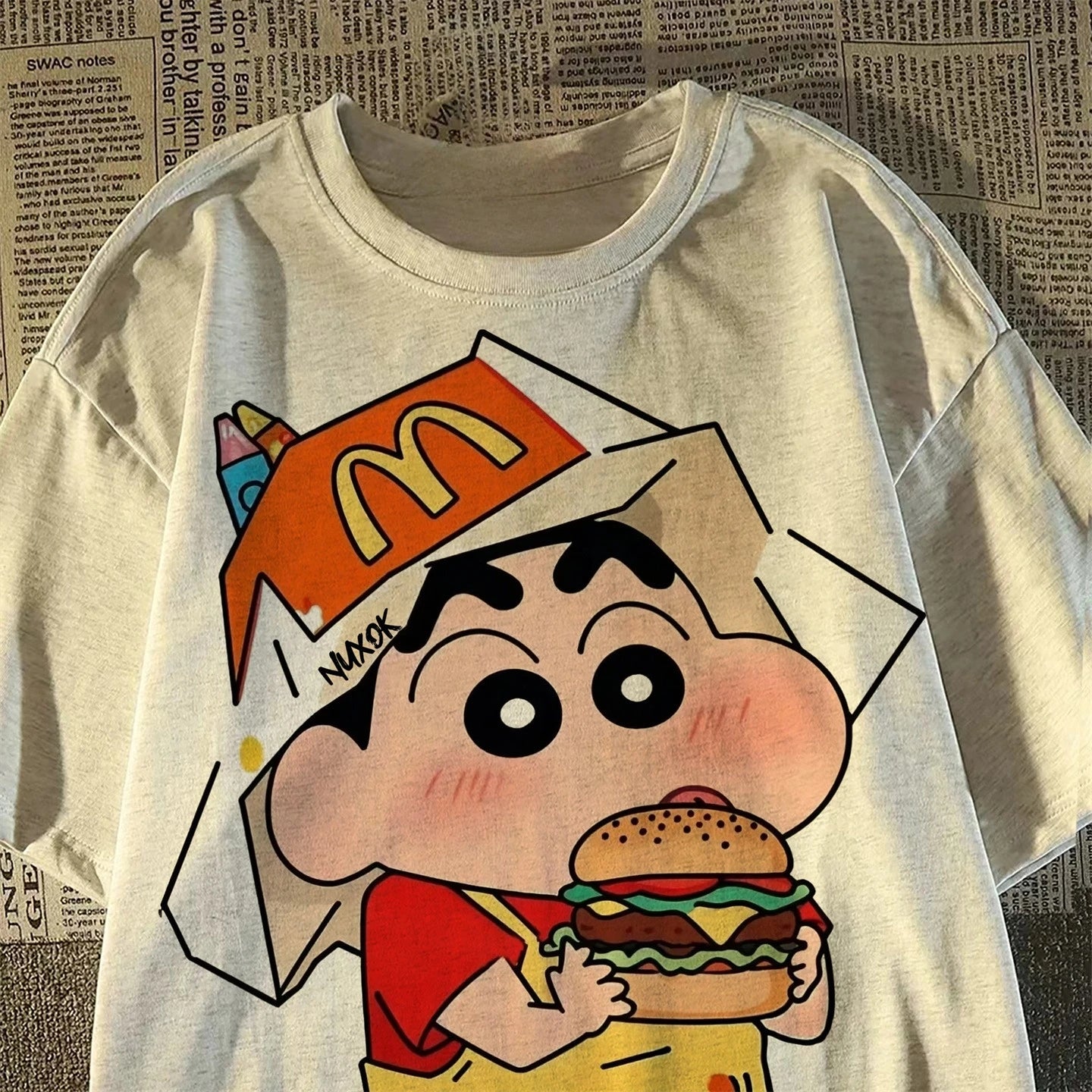Cotton Japanese Hamburger Graphic Youth