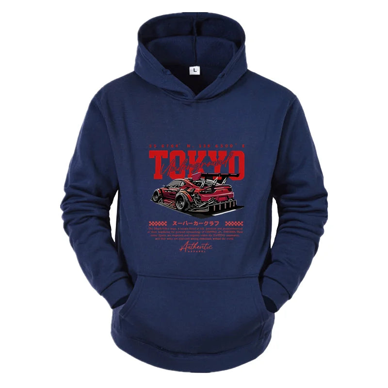 Tokyo Pattern Harajuku Streetwear Hoodie