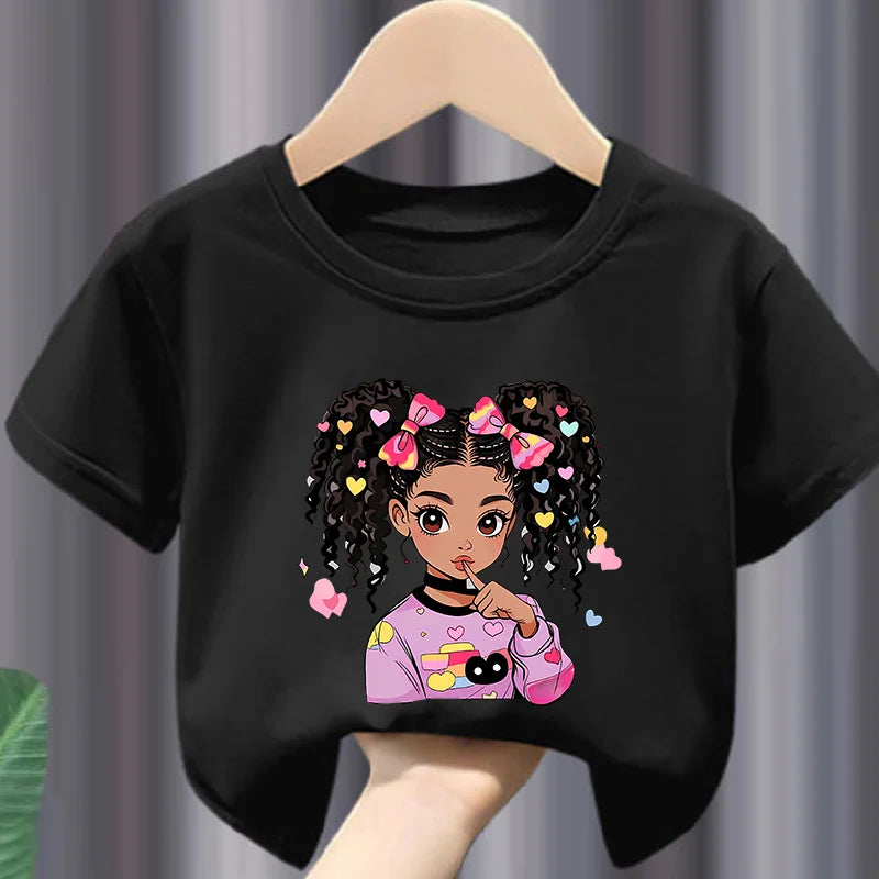 Print Girls Soft and Stretchy T-shirt