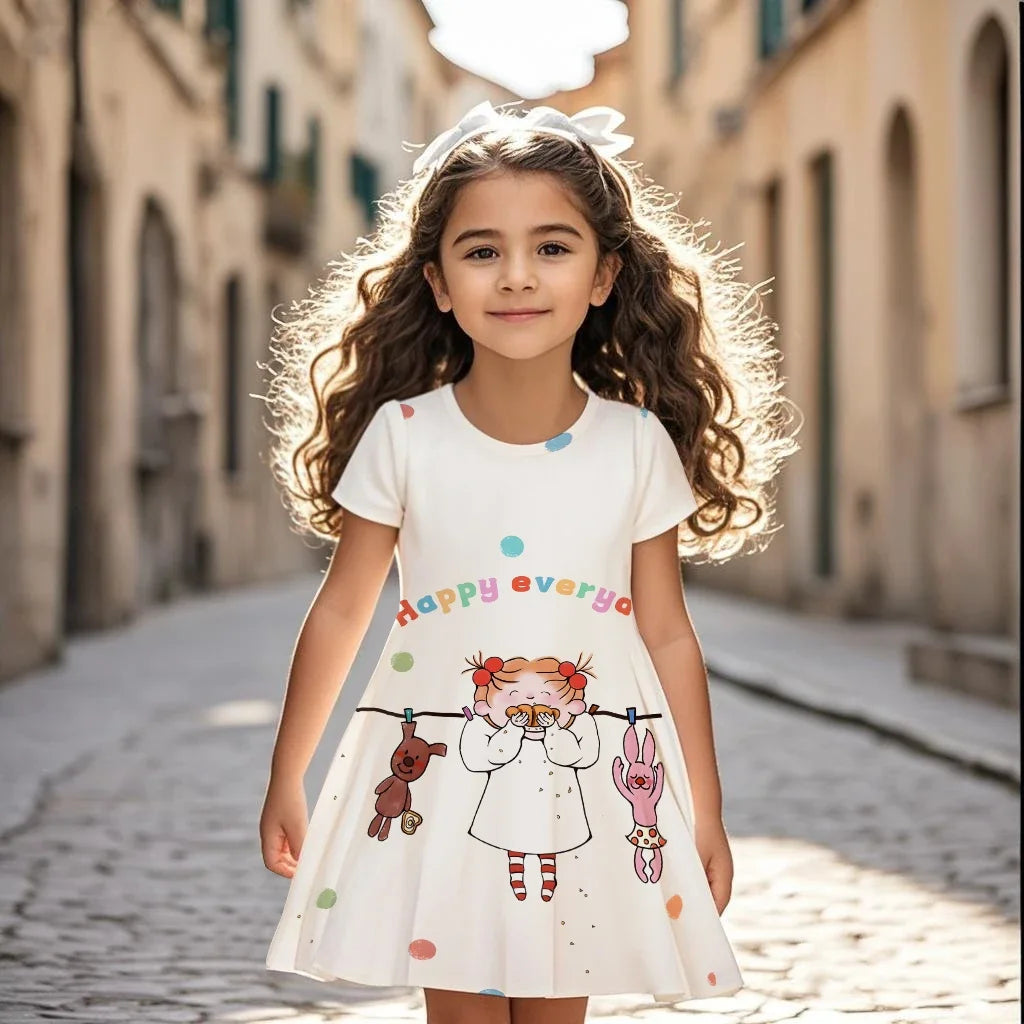 Fashion Dress Cartoon 3D Print