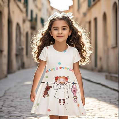 Fashion Dress Cartoon 3D Print