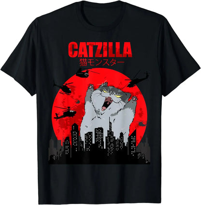 Japanese Style Cat Graphic Youth Tee