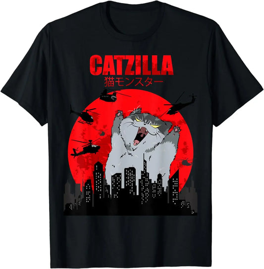 Japanese Style Cat Graphic Youth Tee