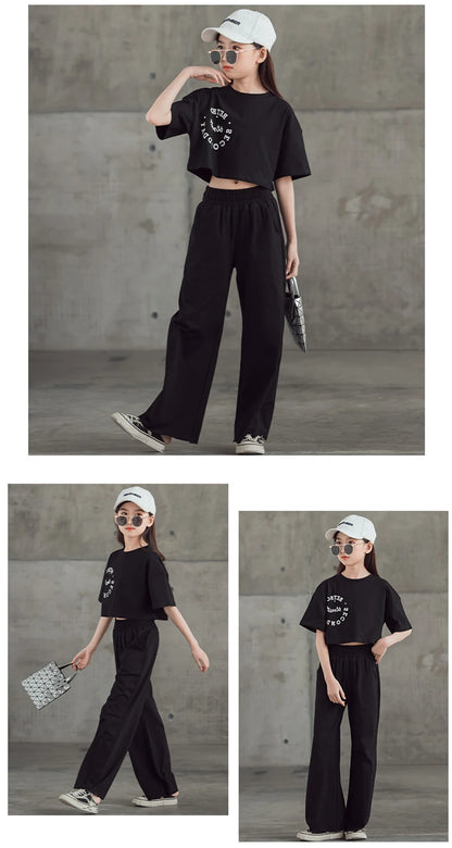 Girls Clothing 2Pcs Set Tops Pants