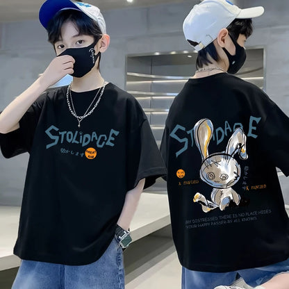 Boys Streetwear fashion Print Cartoon