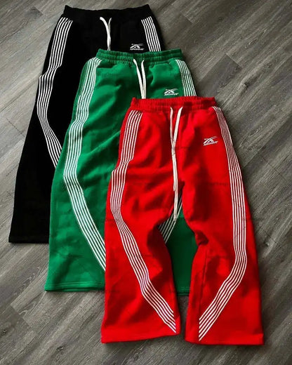 Embroidered Grey Camo Jogger Sweatpants Unisex