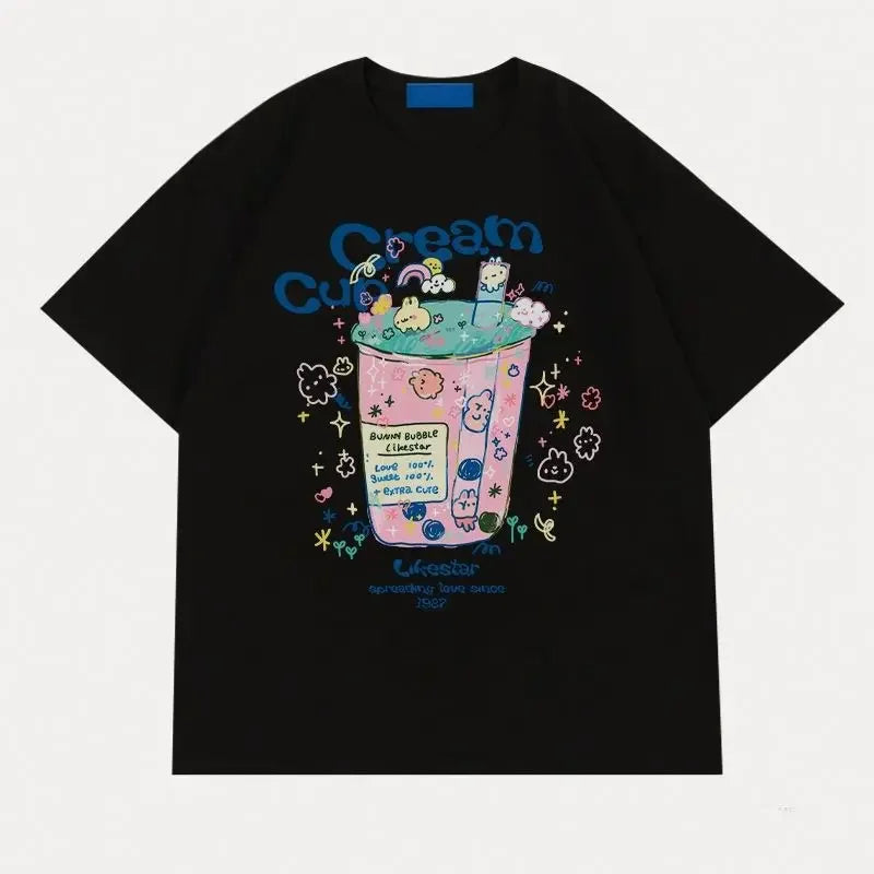 Women’s Loose Fit Cotton Printed T-Shirt