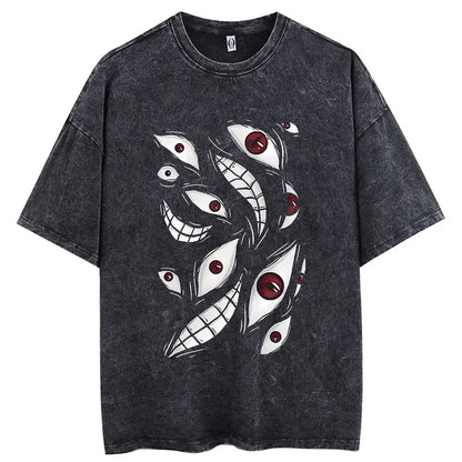 Vintage Washed Hip Hop Anime Tee