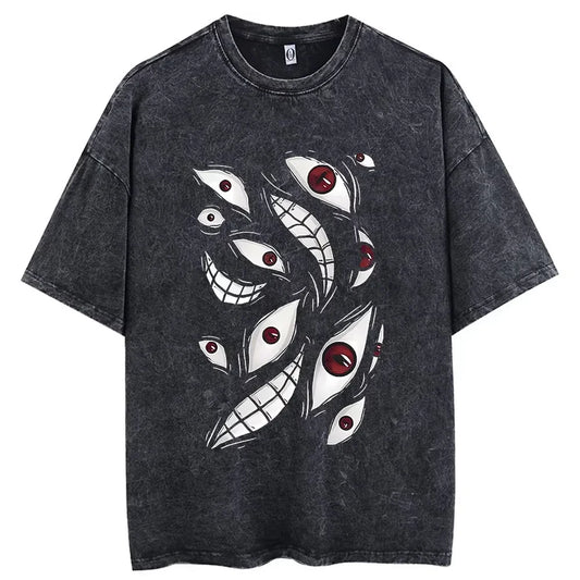 Vintage Washed Hip Hop Anime Tee