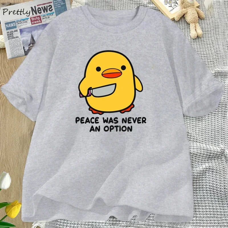 Peace Was Never Funny Goose Tee