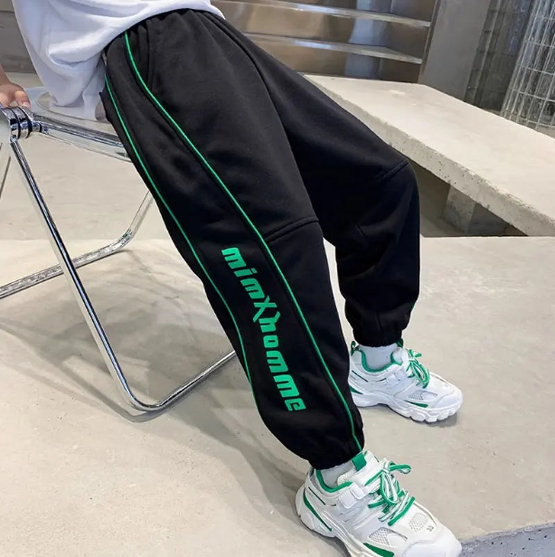Sporty Drawstring Sweatpants Men