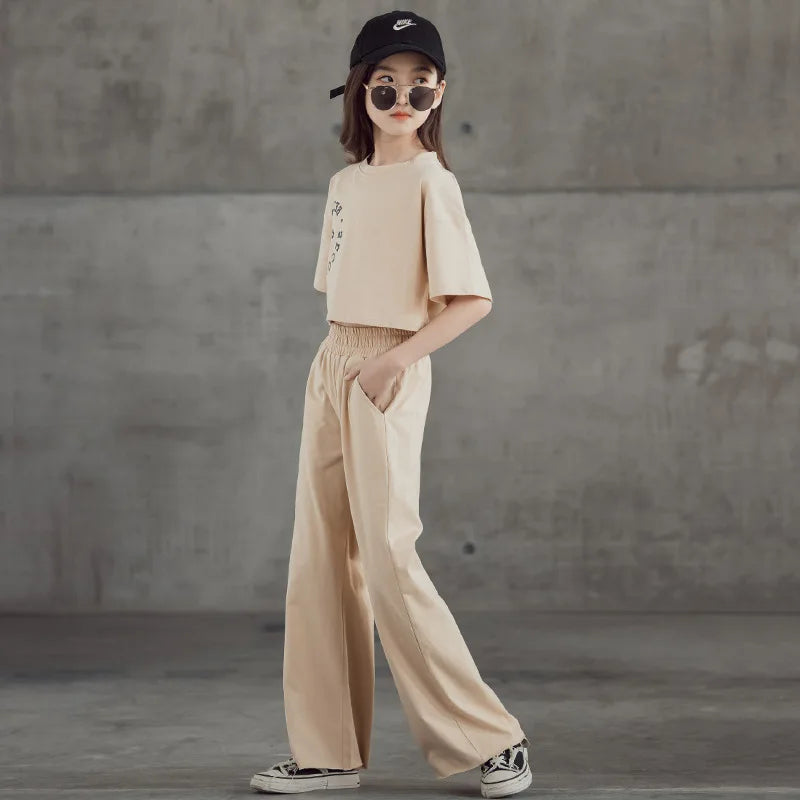 Girls Clothing 2Pcs Set Tops Pants