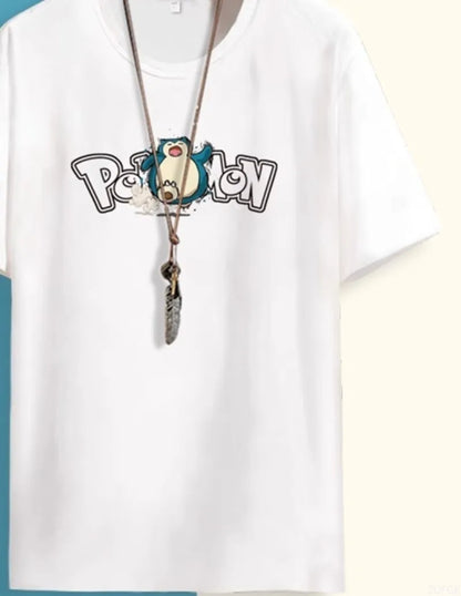Anime Snorlax Graphic Loose Fit Shirt