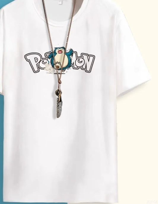 Anime Snorlax Graphic Loose Fit Shirt