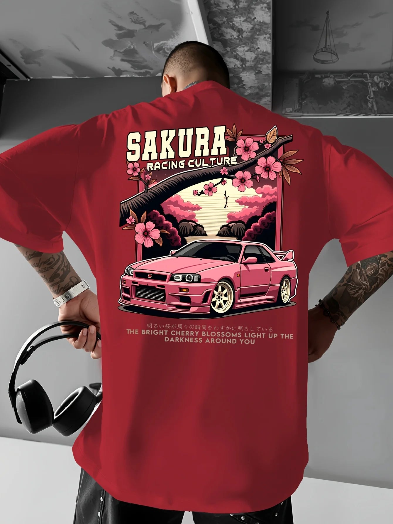 Sakura Motorsport Back Print Drift T-Shirt