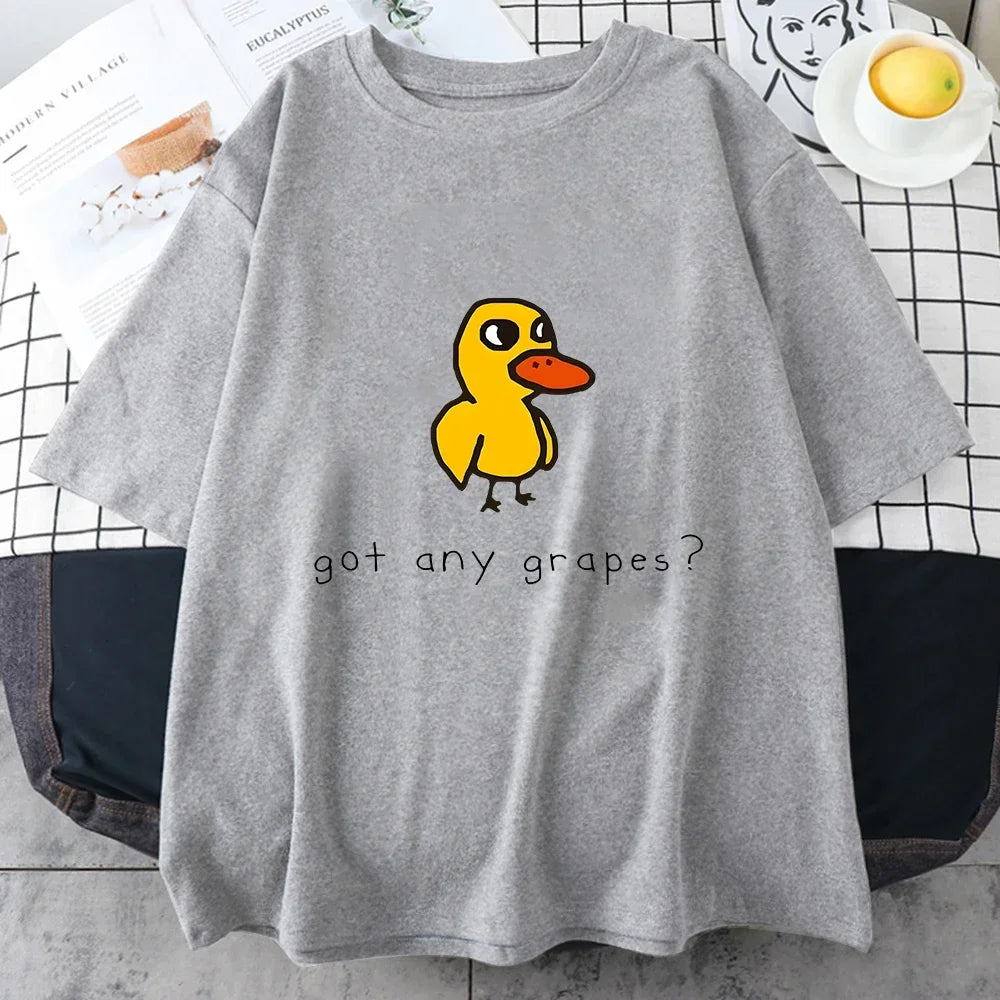 Duck Song Got Grapes Funny T-shirt Junior