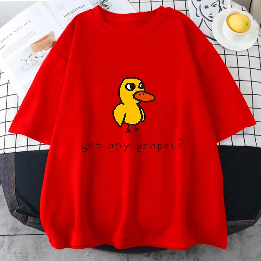 Duck Song Got Grapes Funny T-shirt Junior