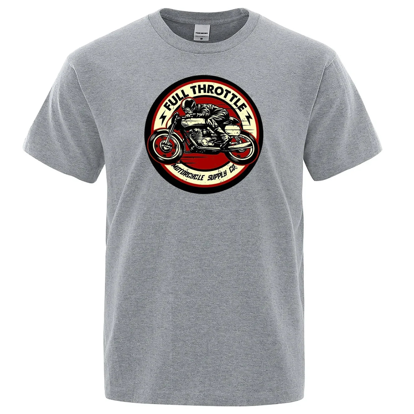 Rockabilly Motorcycle Rider Graphic Summer Shirt