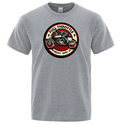 Rockabilly Motorcycle Rider Graphic Summer Shirt