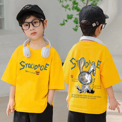 Boys Streetwear fashion Print Cartoon