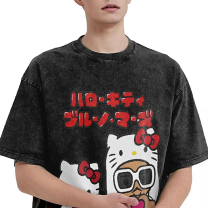 Hello Kitty Bruno Mars Cotton Shirt