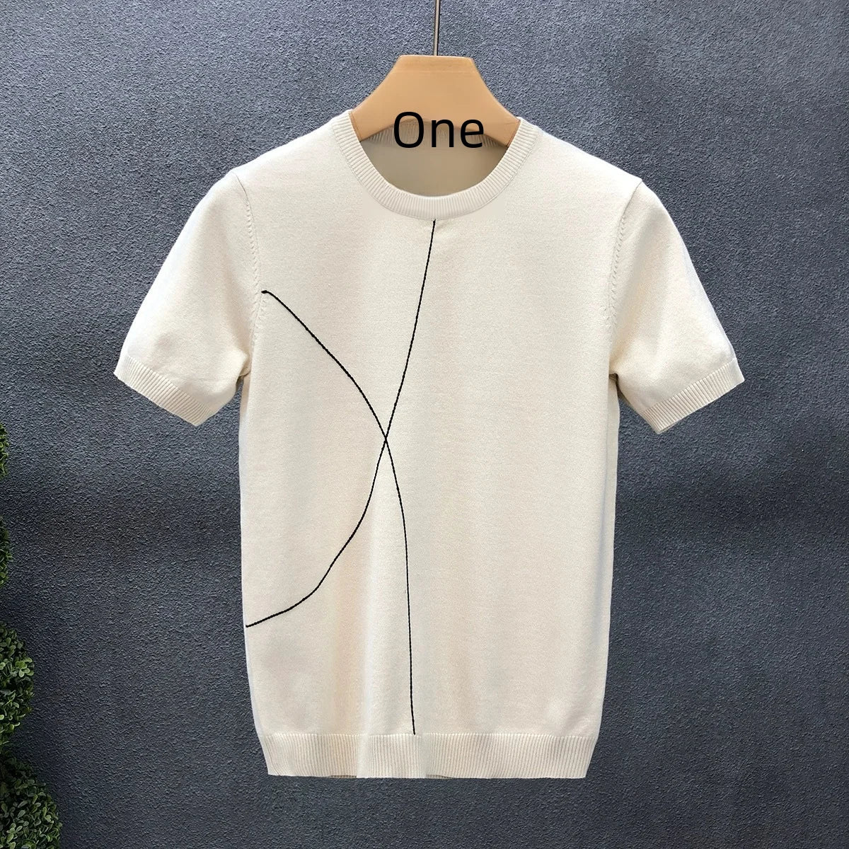 Slim Fit Ice Silk Knitted High Quality Cotton Shirt