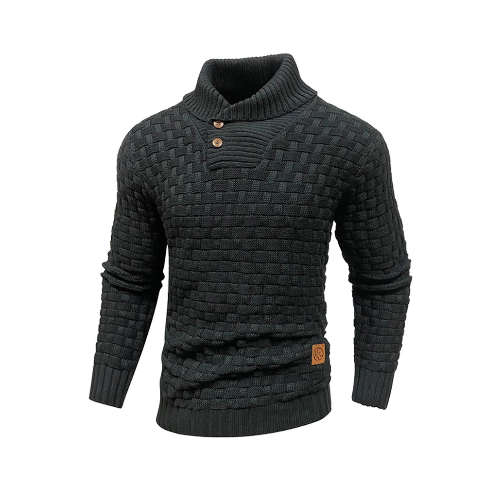 Sweater Winter Knitted Crew Neck Warm