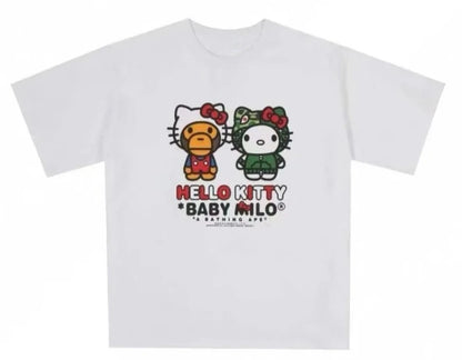 Unisex Hello Kitty Cotton Short Sleeve