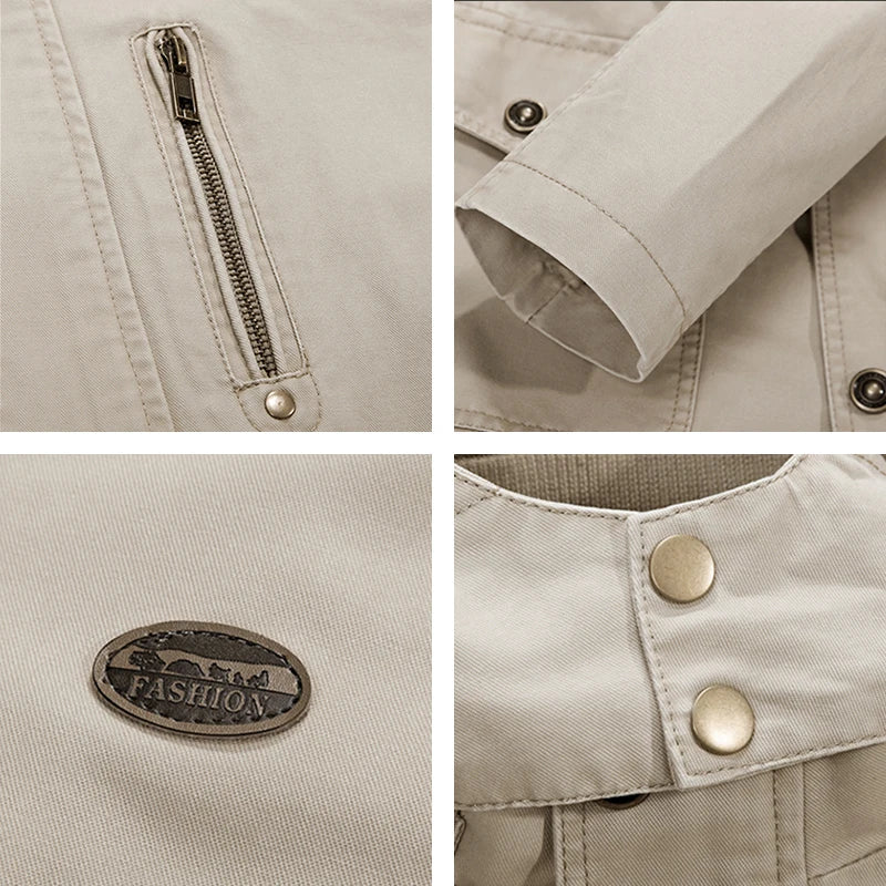 Casual Windproof Outdoor Multi-Pocket Jacket