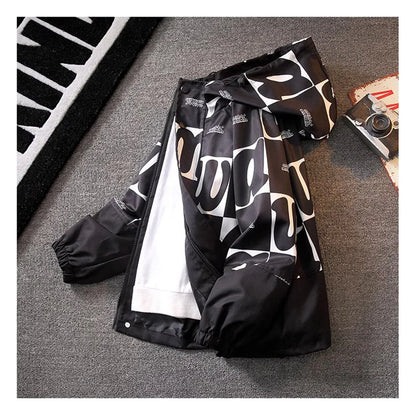 Kids Windbreaker Coat Jacket Alphabet