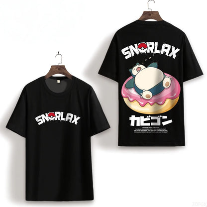Anime Snorlax Graphic Loose Fit Shirt