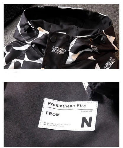 Kids Windbreaker Coat Jacket Alphabet