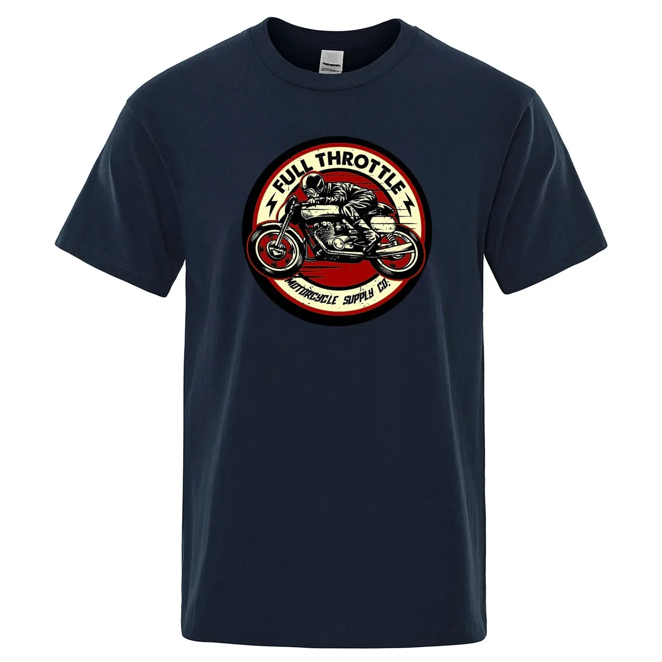 Rockabilly Motorcycle Rider Graphic Summer Shirt