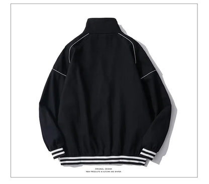 Streetwear Bomber Jacket Japanese College Style