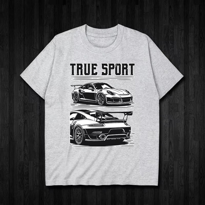 Porsche Sports Car Graphic Cotton Tee
